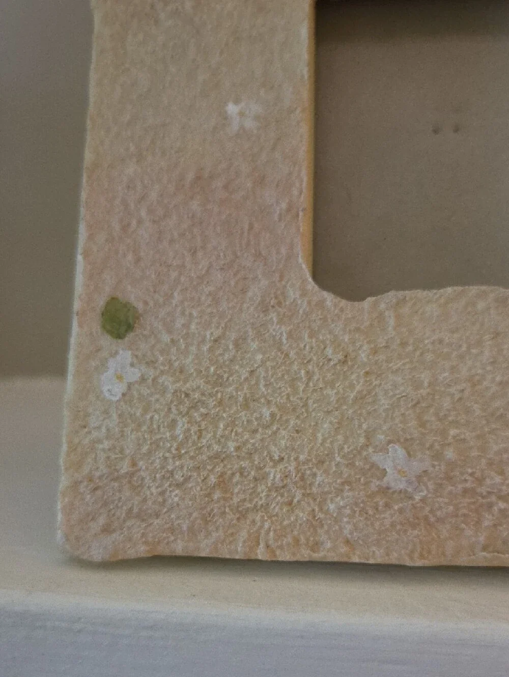 Ceramic Photo Frame With Baby Shoes
